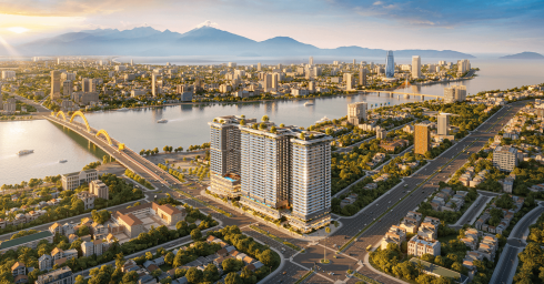 Căn hộ 2PN+1 The Legend DaNang - View cầu Rồng